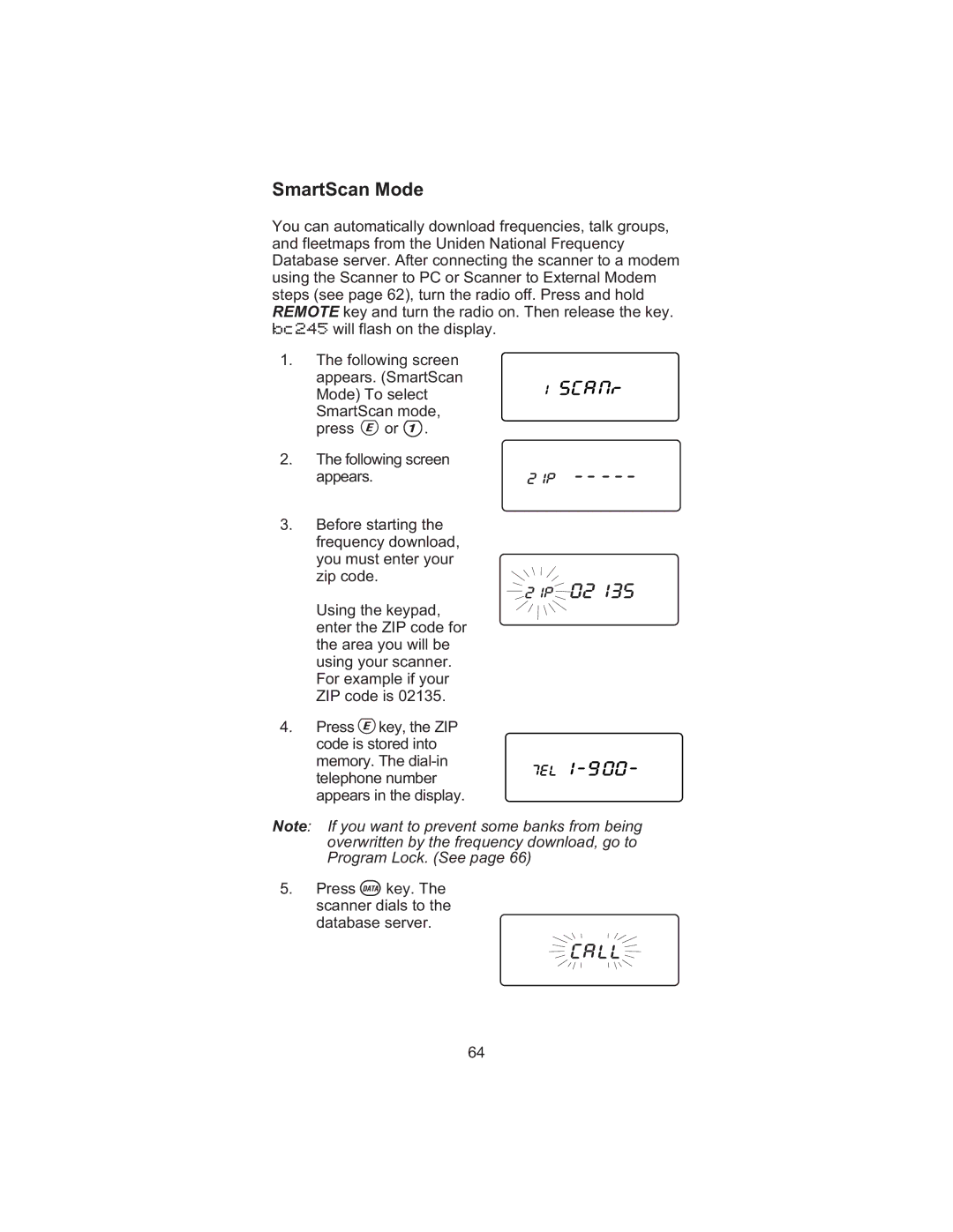 Uniden BC245XLT manual SmartScan Mode 