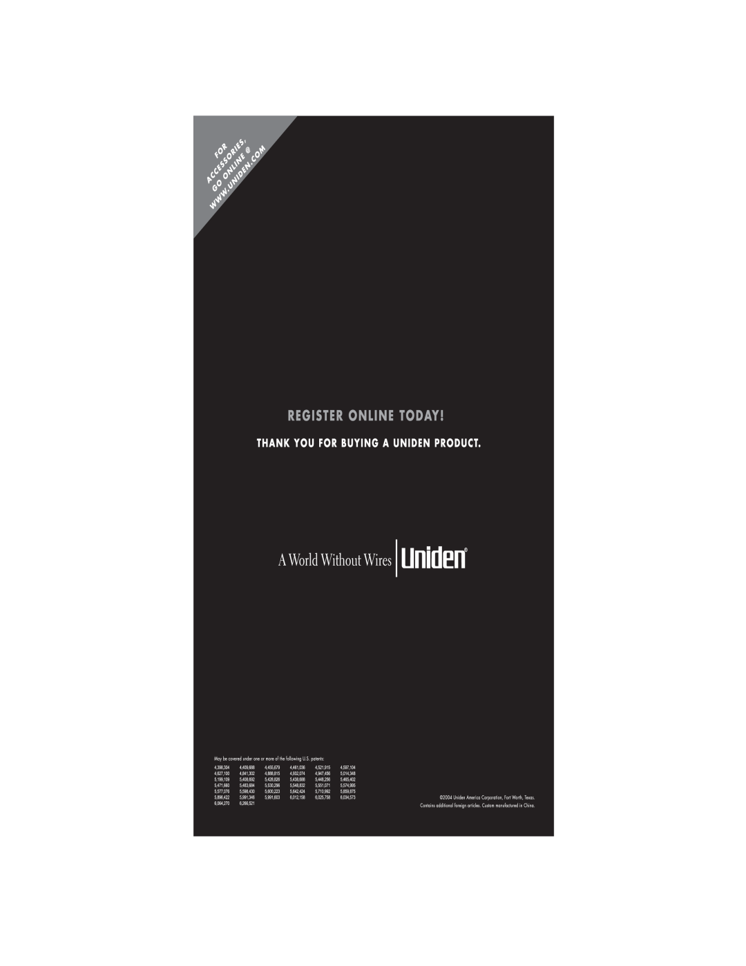 Uniden BC246T owner manual 
