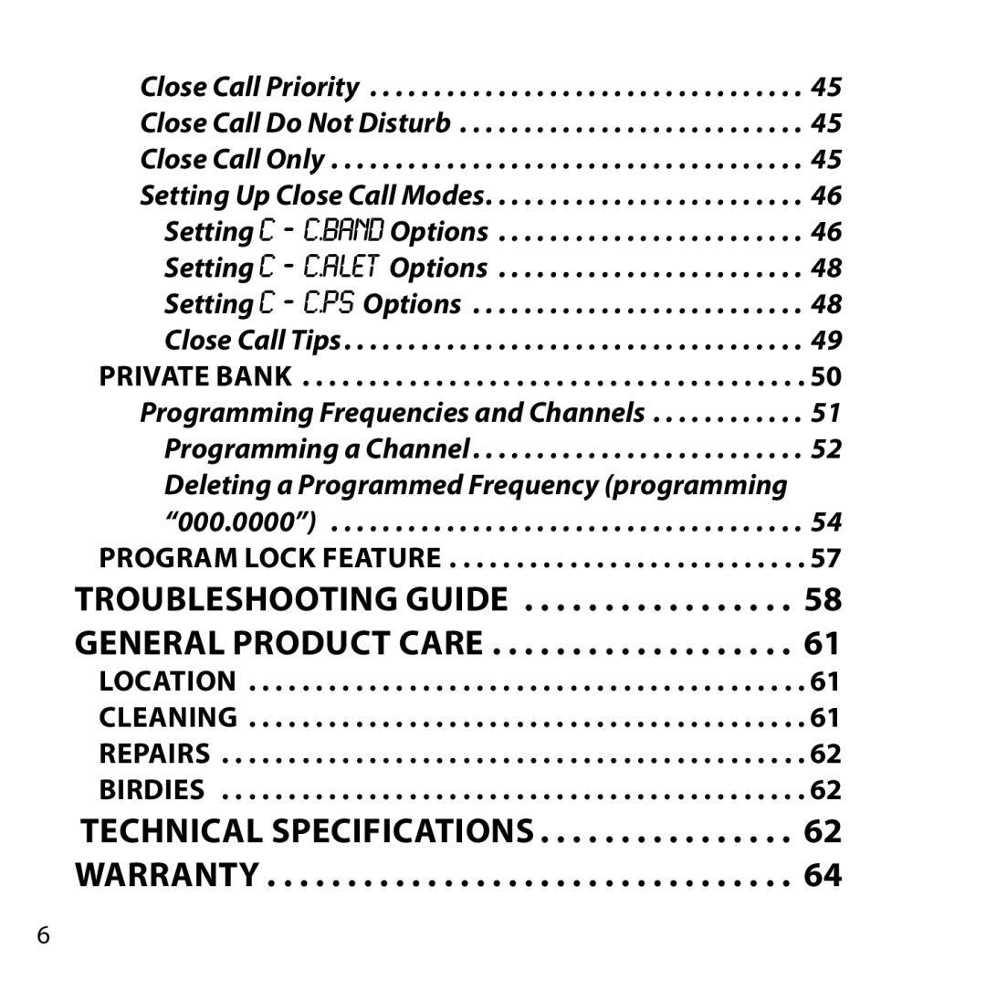 Uniden BC355C owner manual Program Lock Feature 