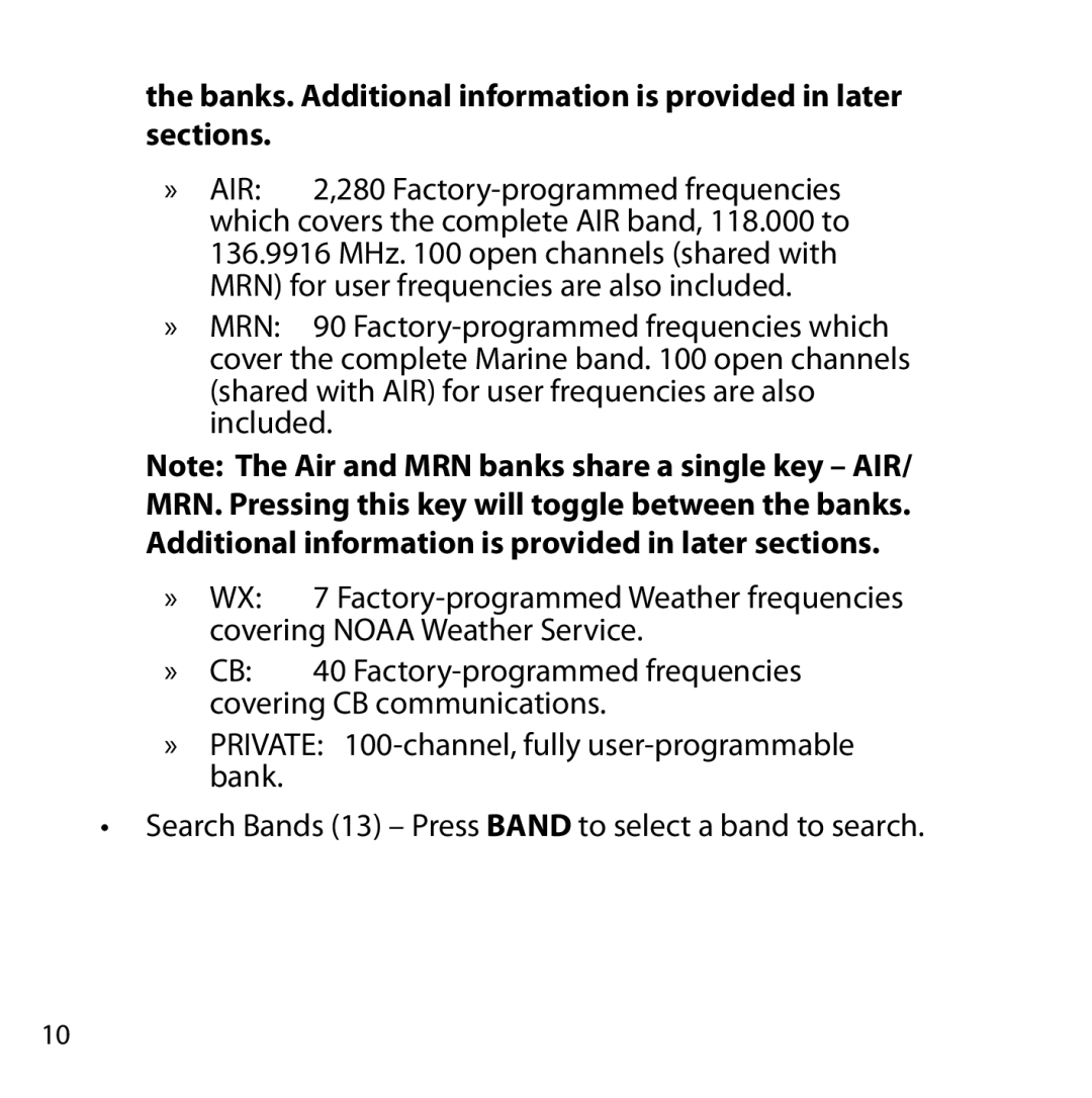 Uniden BC355N owner manual Banks.. Additional information is provided in later sections 