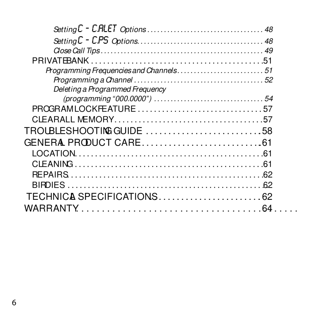 Uniden BC355N owner manual Private Bank 