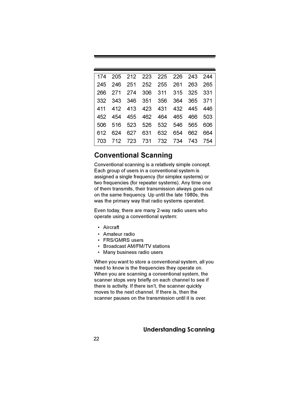 Uniden BCD396T owner manual Conventional Scanning 