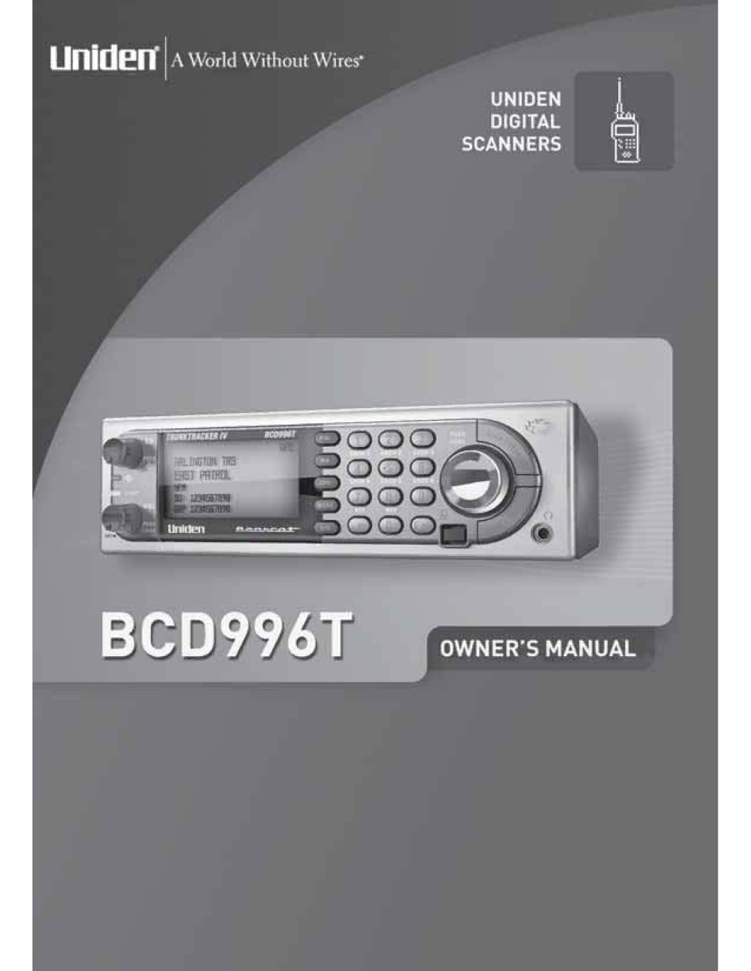 Uniden BCD996T manual 