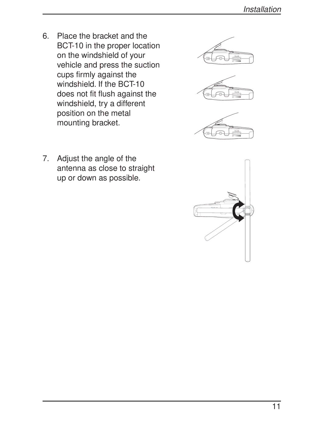 Uniden BCT-10 manual Squelch 