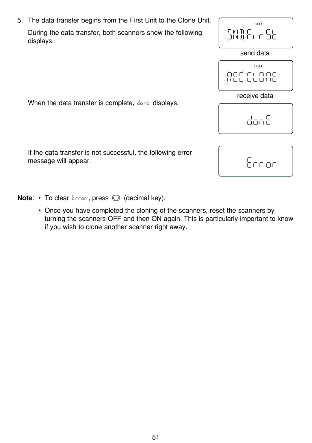 Uniden BCT-8 manual If you wish to clone another scanner right away 