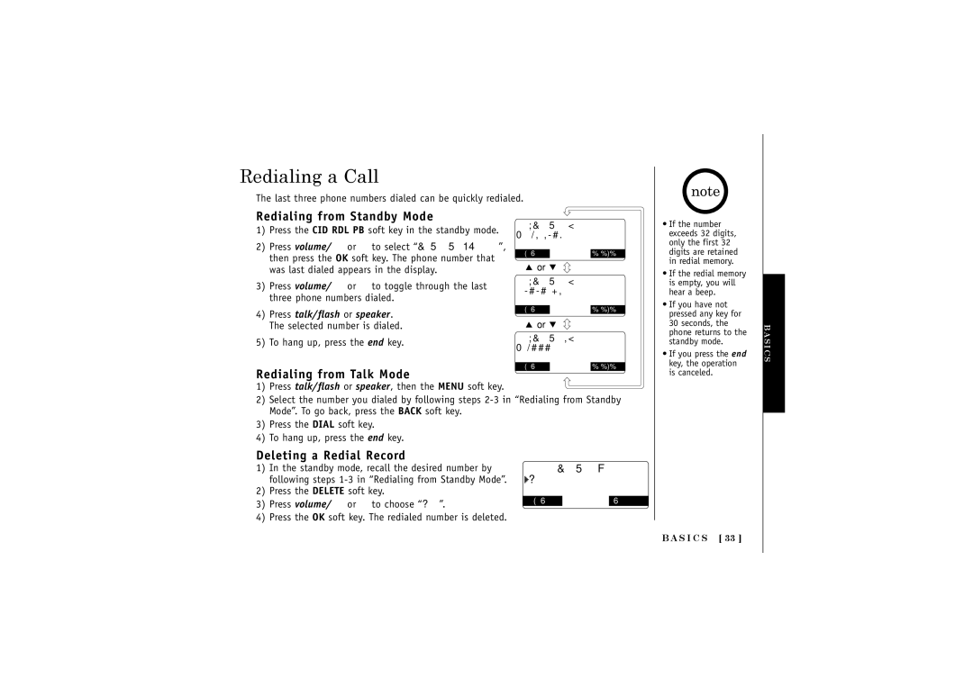 Uniden DCT5280 manual Redialing a Call, Redialing from Standby Mode, Redialing from Talk Mode, Deleting a Redial Record 