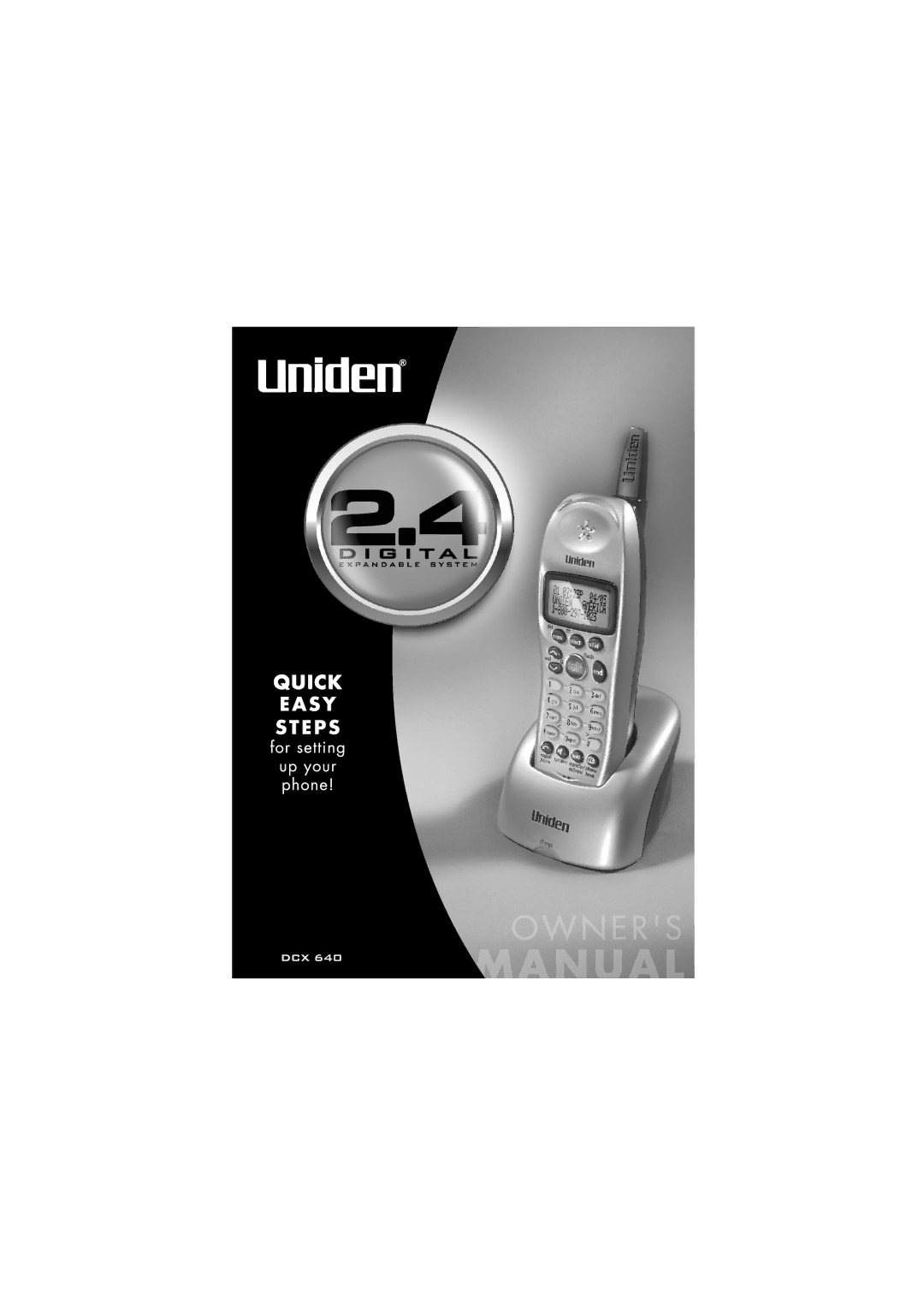 Uniden Uniden DCX640, DCT646 manual 