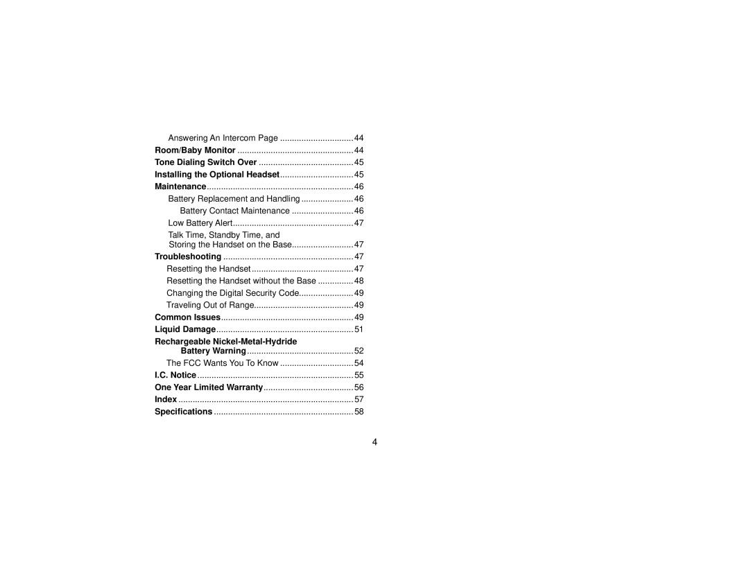 Uniden DCT7565 manual Installing the Optional Headset, Rechargeable Nickel-Metal-Hydride 