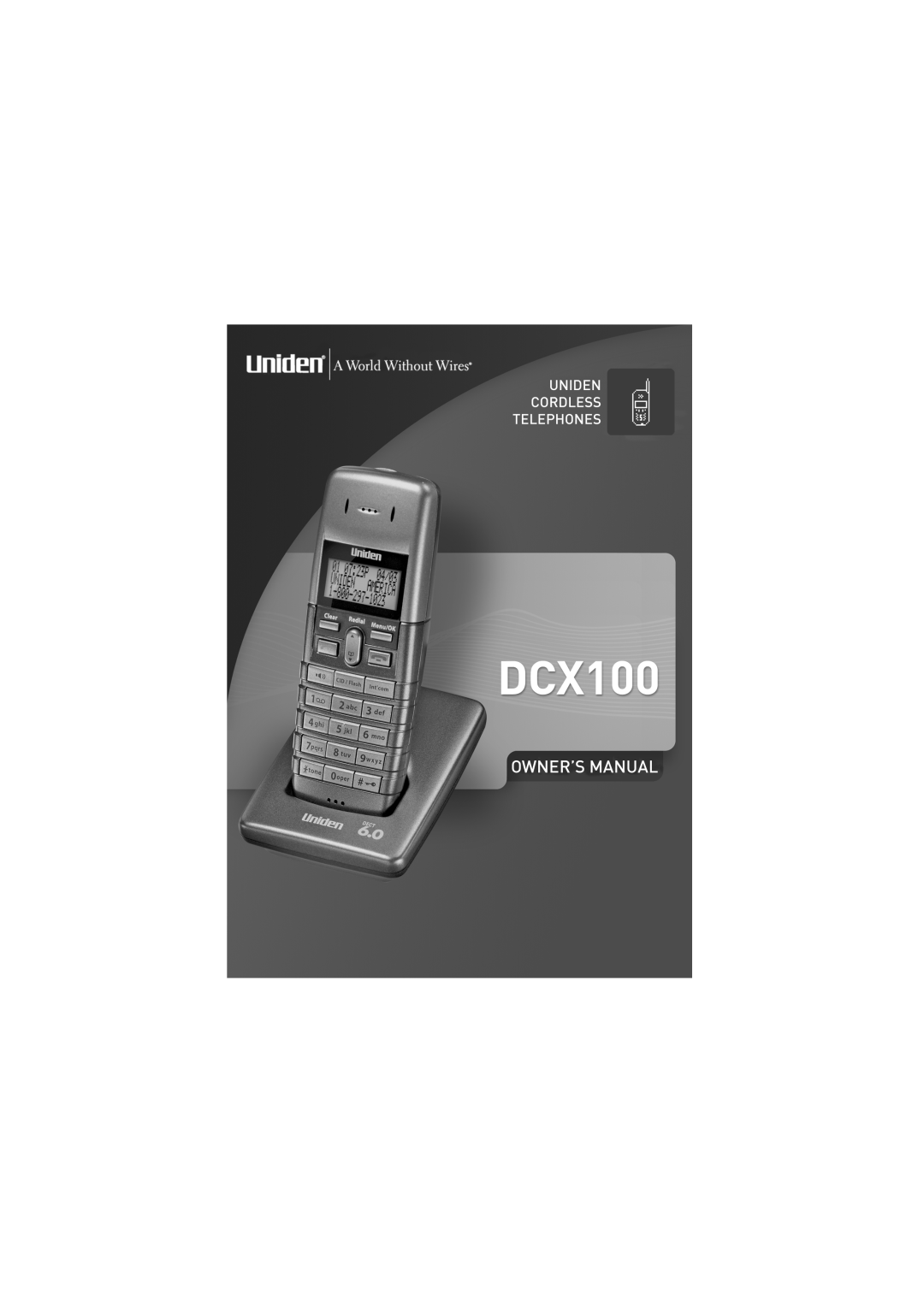 Uniden DCX100 manual 