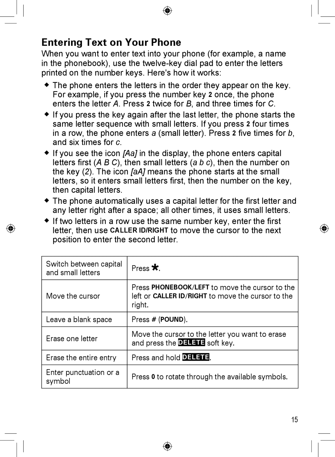 Uniden DRX402, DCX400, DECT4066-3, DECT4066-5, DECT4066-2, DECT4066-4, DECT4066-6 manual Entering Text on Your Phone 