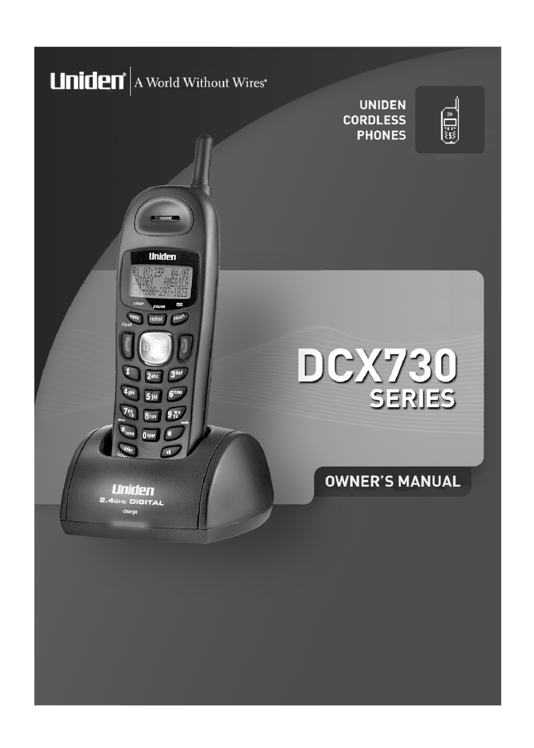 Uniden DCX730 Series manual 