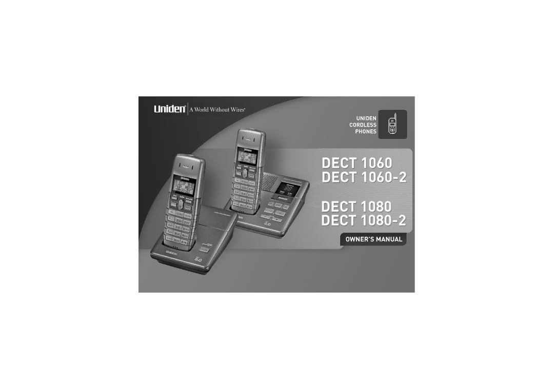 Uniden DECT1080 manual 