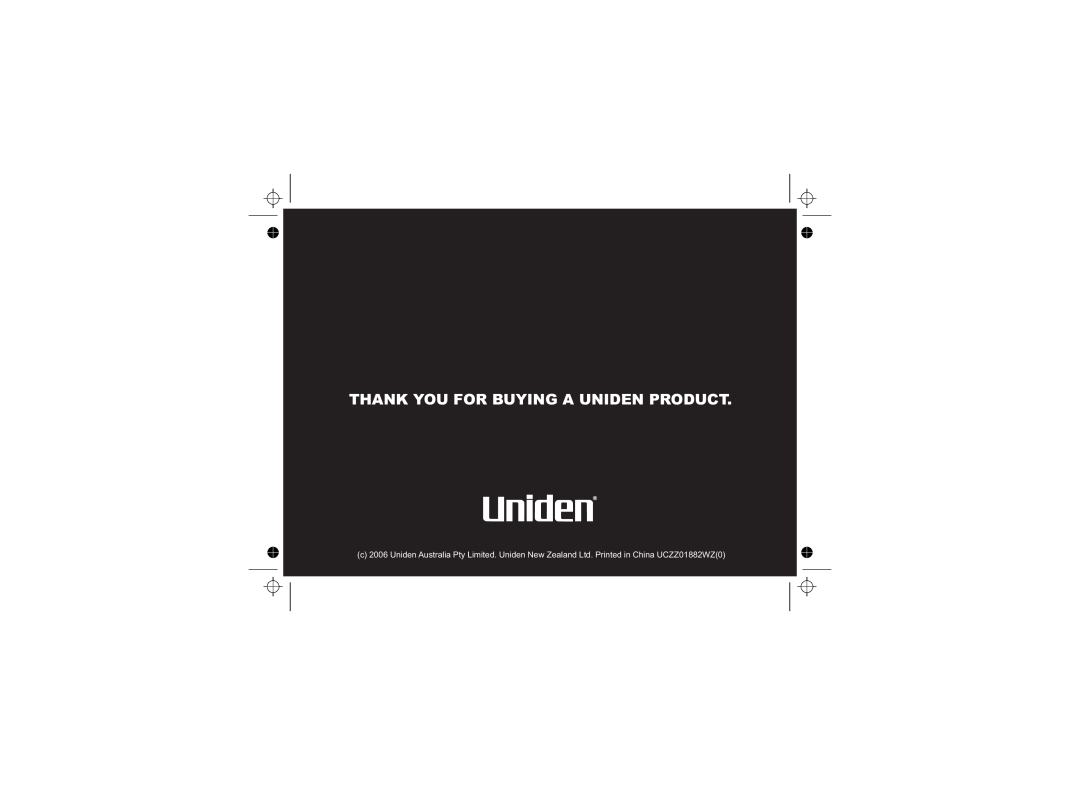 Uniden DECT1725+2, DECT1725+1 owner manual Thank You For Buying A Uniden Product 