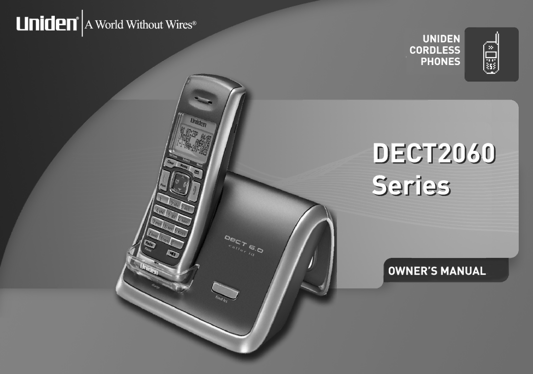 Uniden DECT2060 manual 