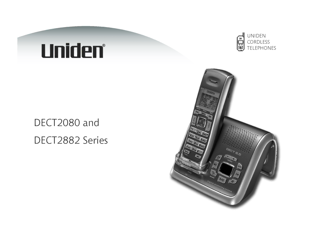 Uniden manual DECT2080 DECT2882 Series 