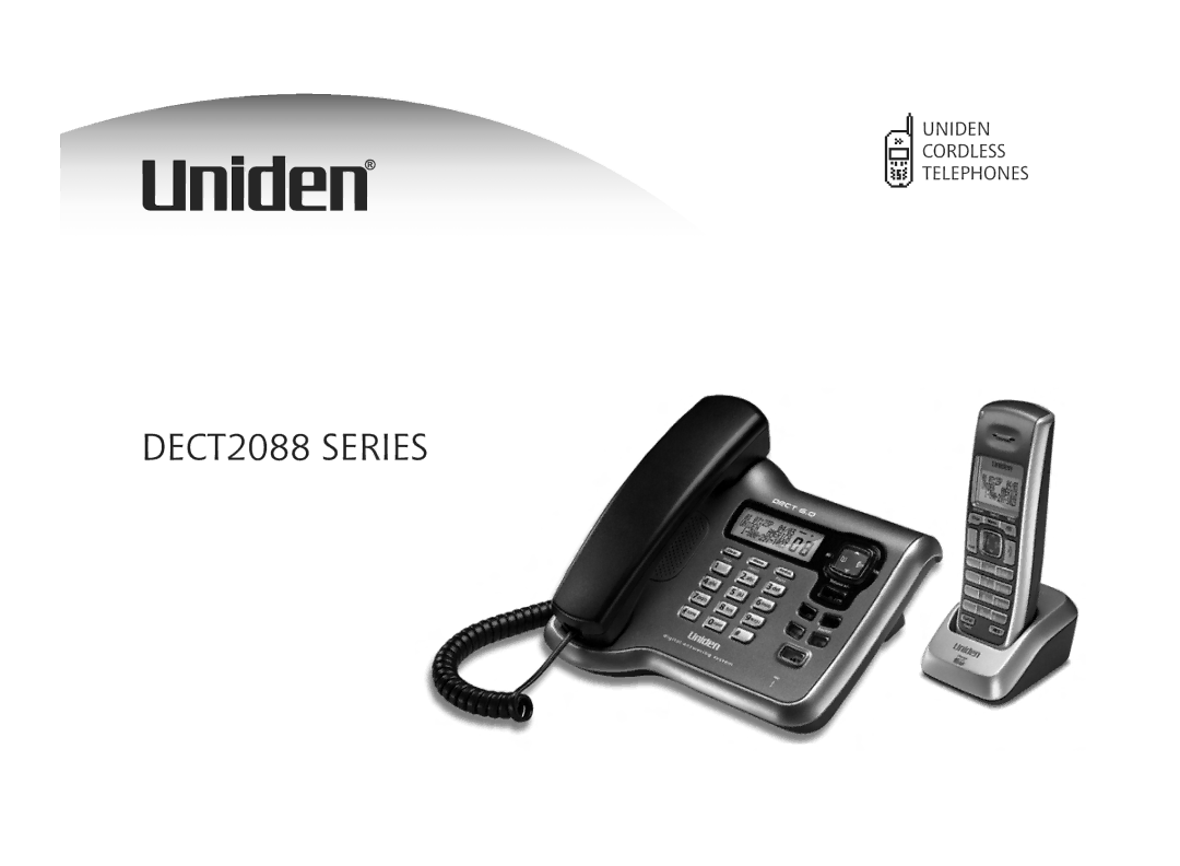 Uniden DECT2088 Series manual 