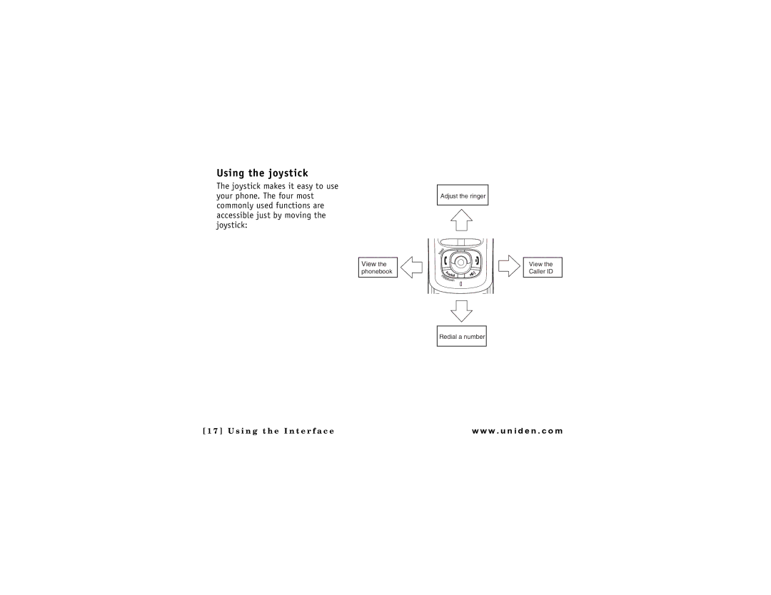 Uniden DMX 778 Series owner manual Using the joystick 