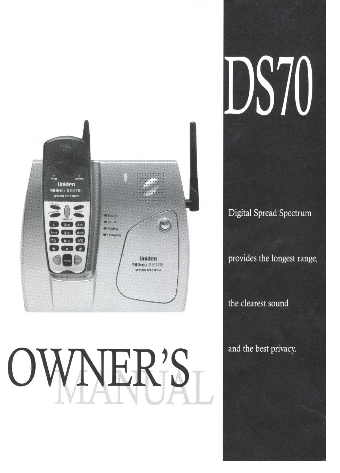 Uniden DS70 manual 