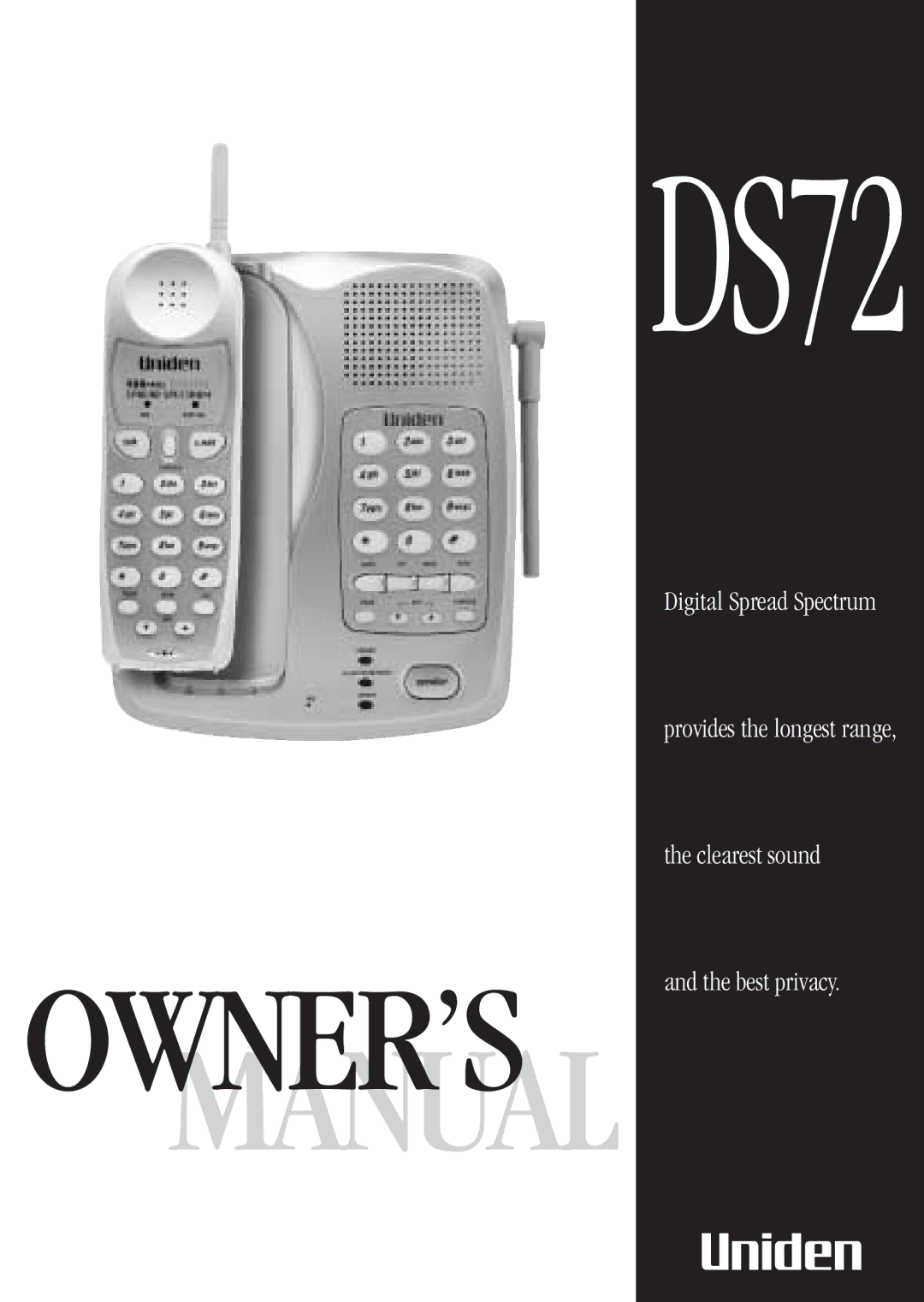 Uniden DS72 manual 