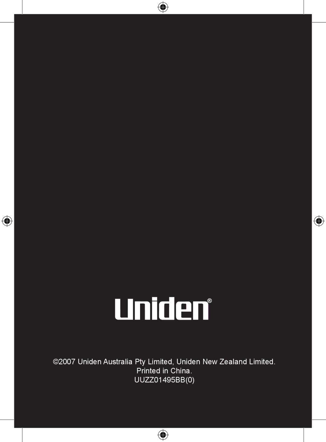 Uniden DSS 7805WP manual 