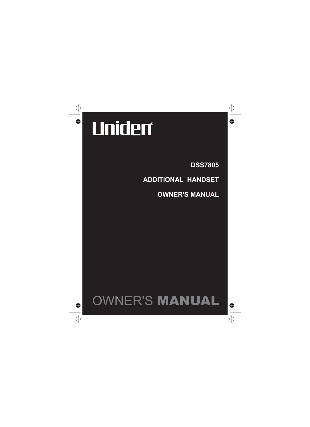 Uniden DSS7805 owner manual Additional Handset 