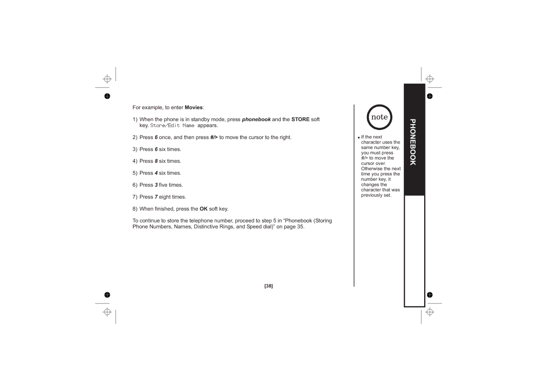 Uniden DSS7815, DSS7815 +1 Series, DSS7815 Series owner manual Phonebook 