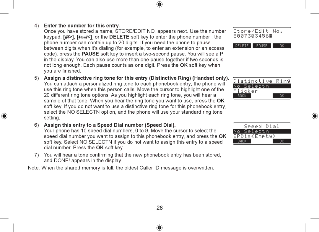 Uniden DSS7955+2, DSS7955+1 owner manual Enter the number for this entry 