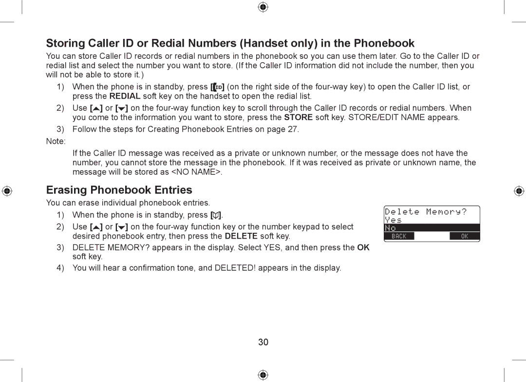 Uniden DSS7955+1, DSS7955+2 owner manual Erasing Phonebook Entries 