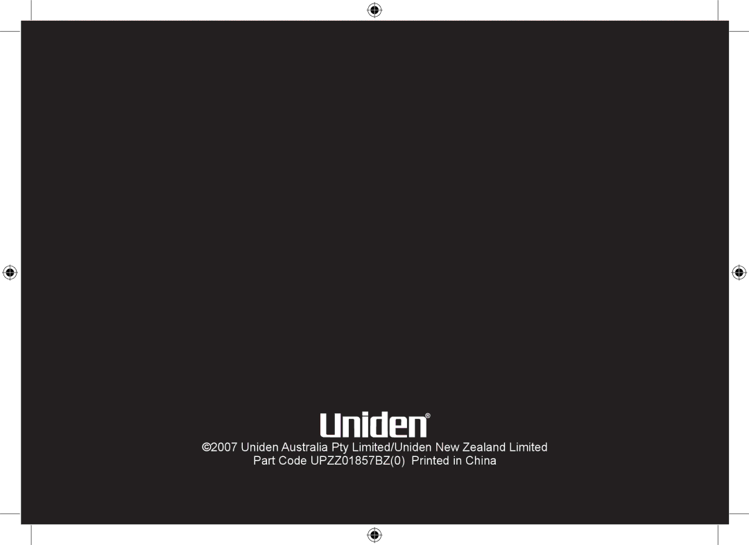 Uniden DSS7955+1, DSS7955+2 owner manual Uniden Australia Pty Limited/Uniden New Zealand Limited 