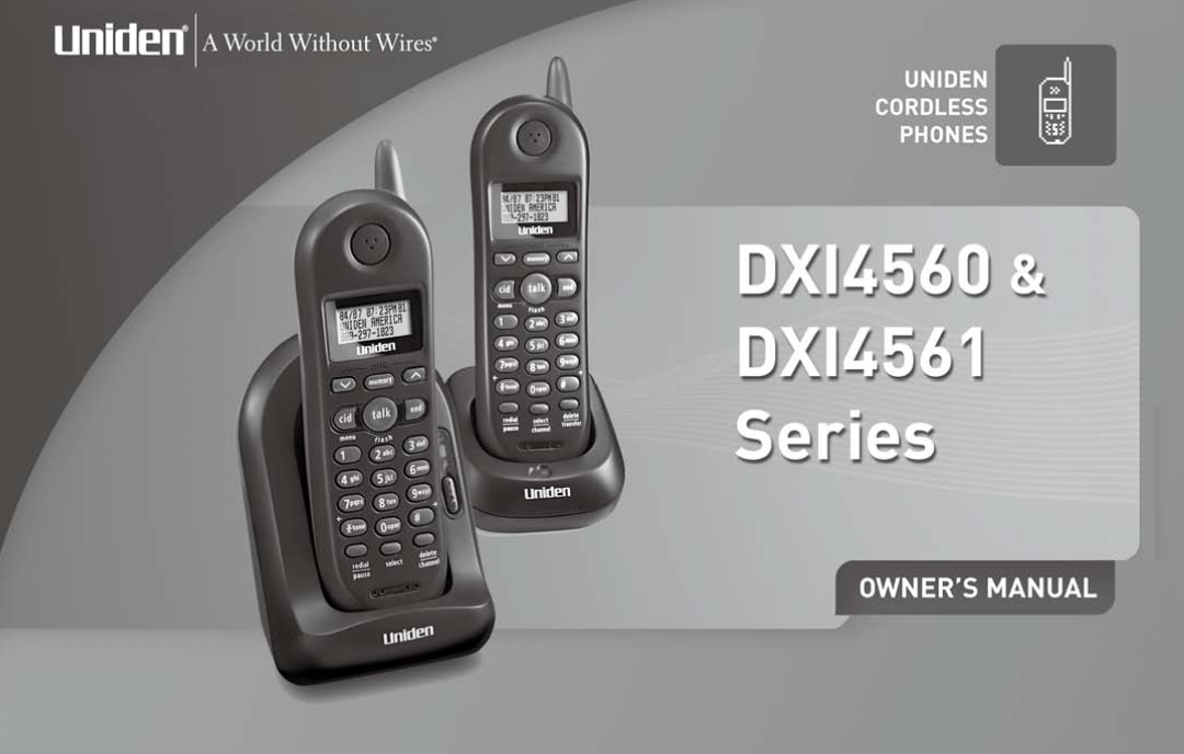 Uniden DX14560 Series, DX14561 Series manual 