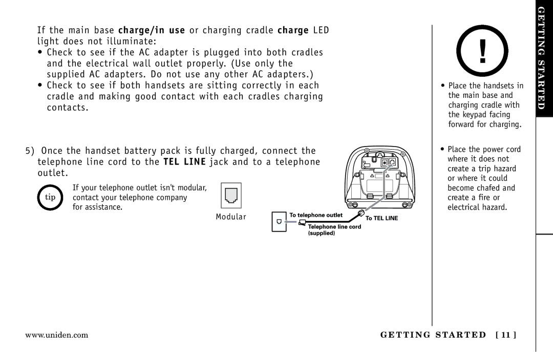 Uniden DXAI 5188-2 Series manual For assistance Modular 