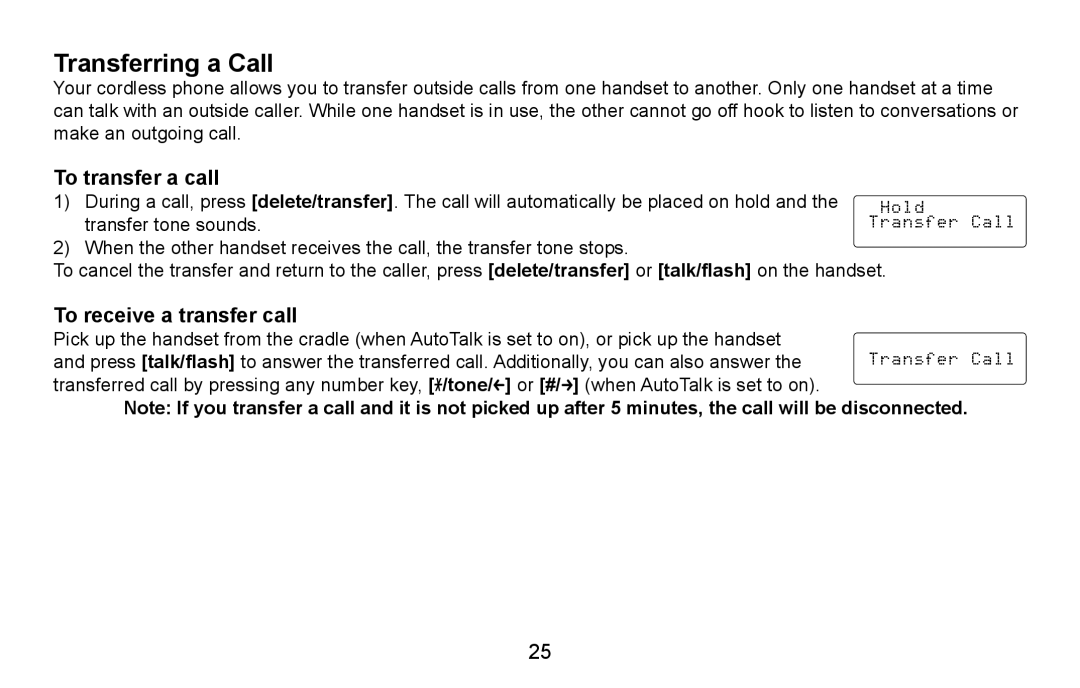 Uniden DXAI4588 manual Transferring a Call, To transfer a call, To receive a transfer call 