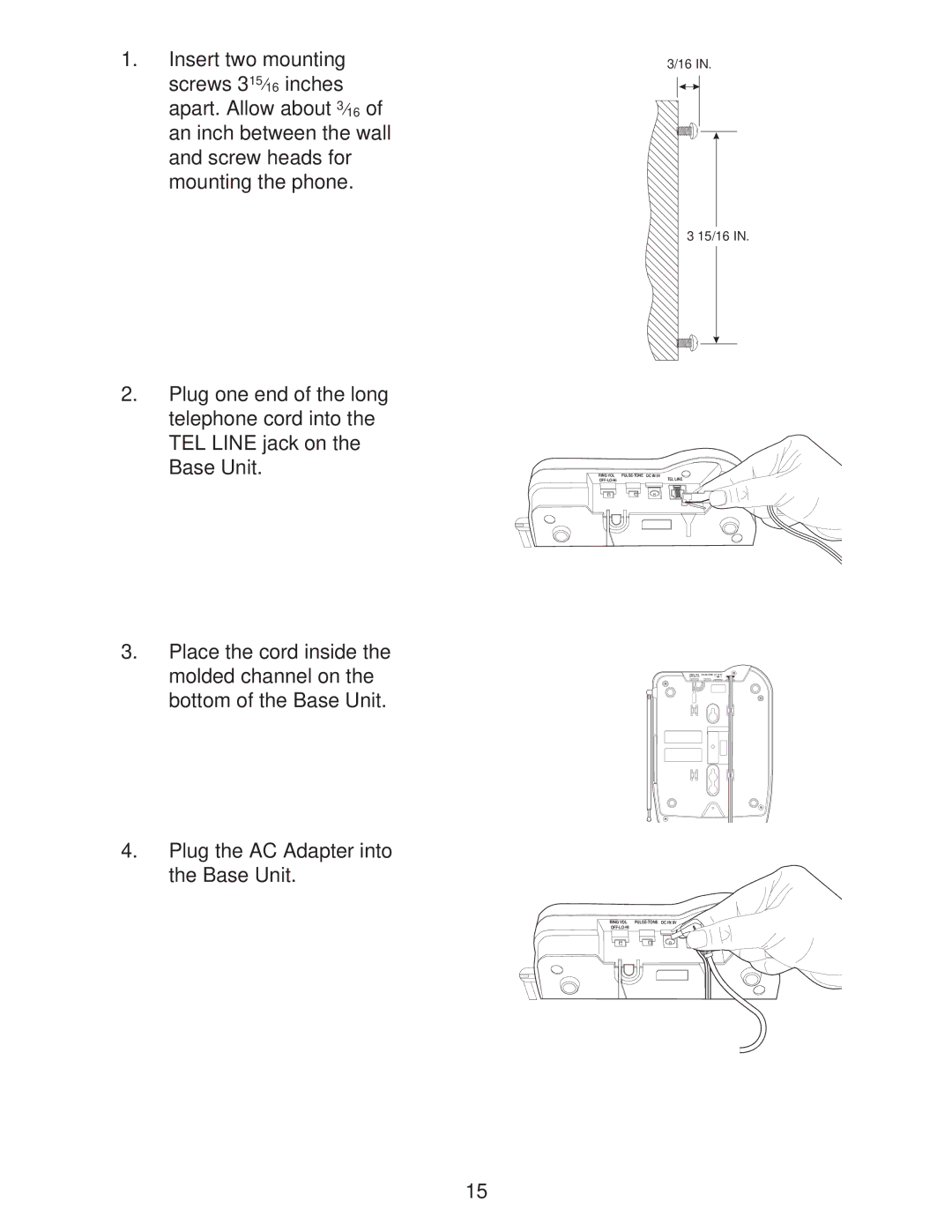 Uniden DXI665 important safety instructions 15/16 