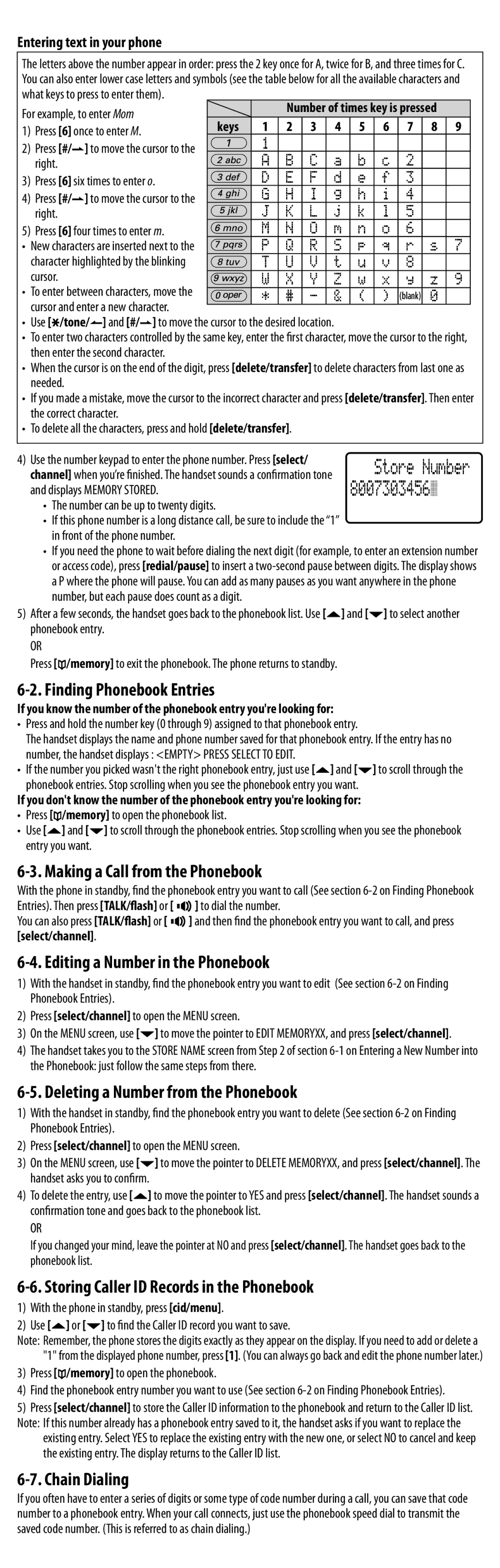 Uniden DXI8560 Series manual Finding Phonebook Entries, Making a Call from the Phonebook, Editing a Number in the Phonebook 
