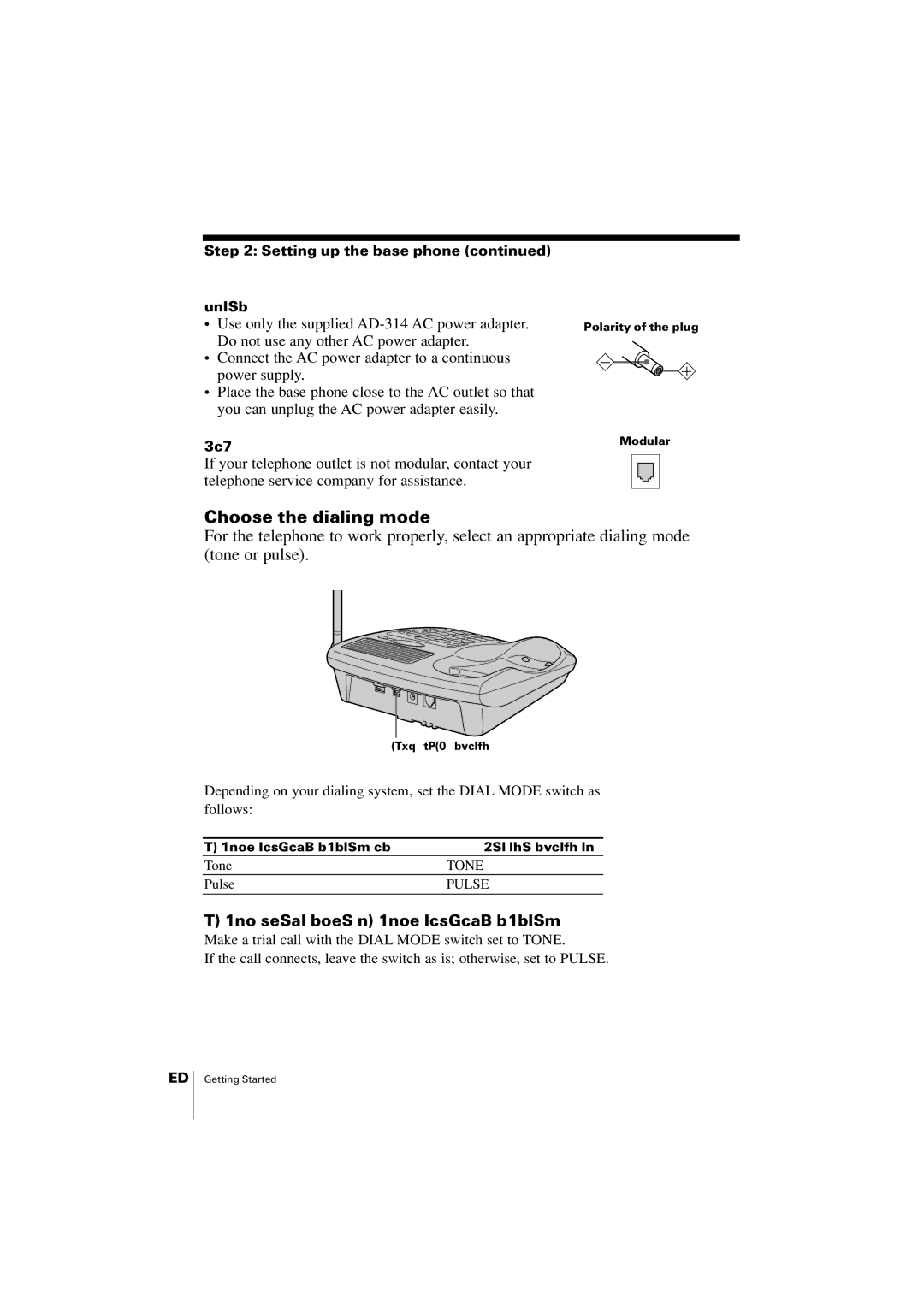 Uniden EXA2955 instruction manual Choose the dialing mode, If you aren’t sure of your dialing system, Tip 