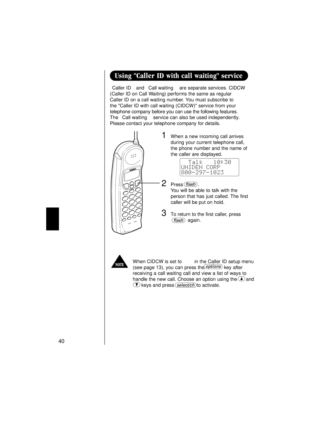 Uniden EXAI 985HS manual 