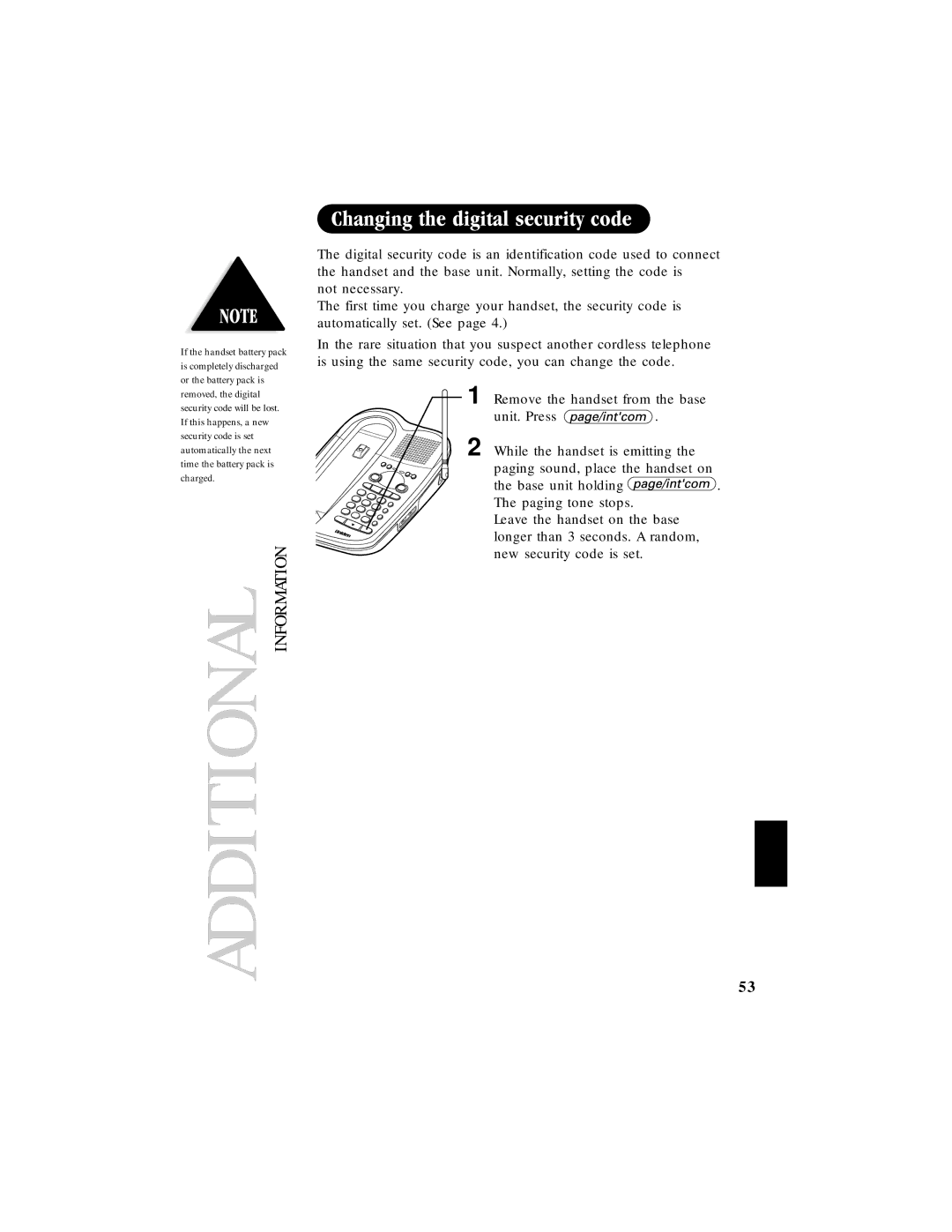 Uniden EXAI 985HS manual Additional Information 