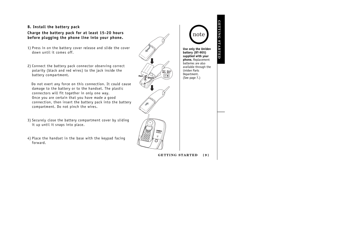 Uniden EXI 386 Series manual See 