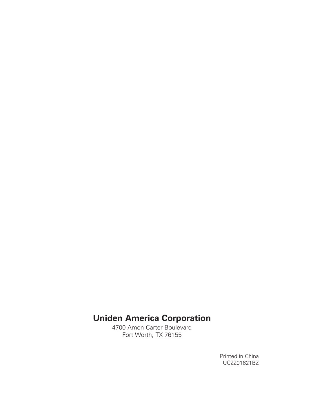 Uniden EXI 8965 owner manual Uniden America Corporation 