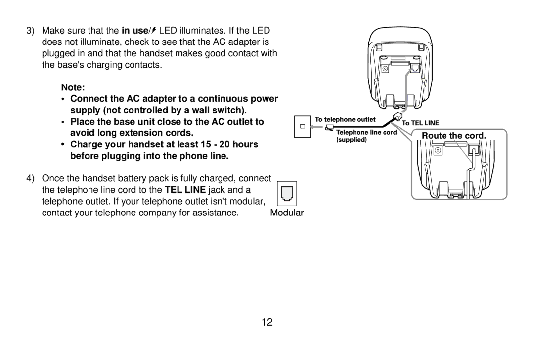 Uniden EXI4561 manual Bases charging contacts 