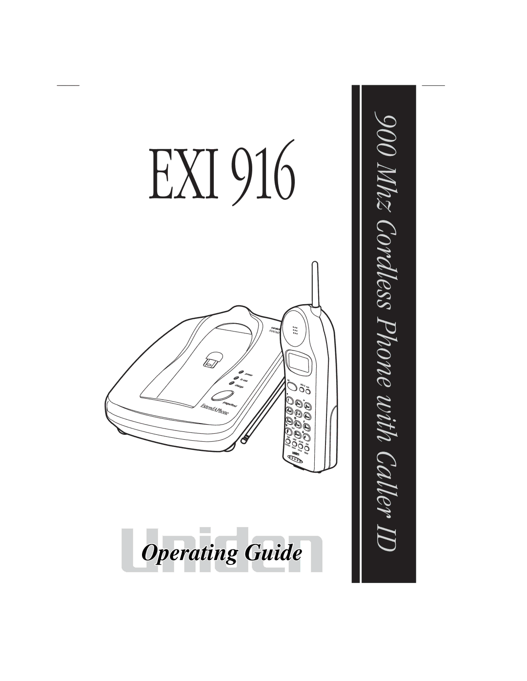 Uniden EXI916 manual Exi 