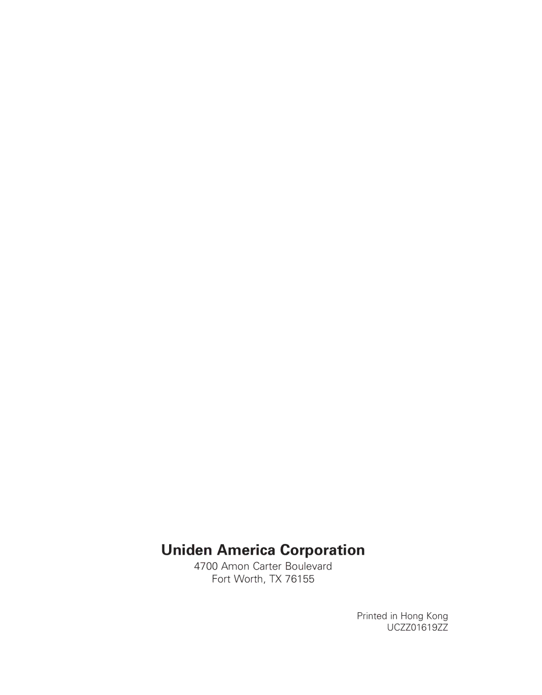 Uniden EXLI 8962 owner manual Uniden America Corporation 