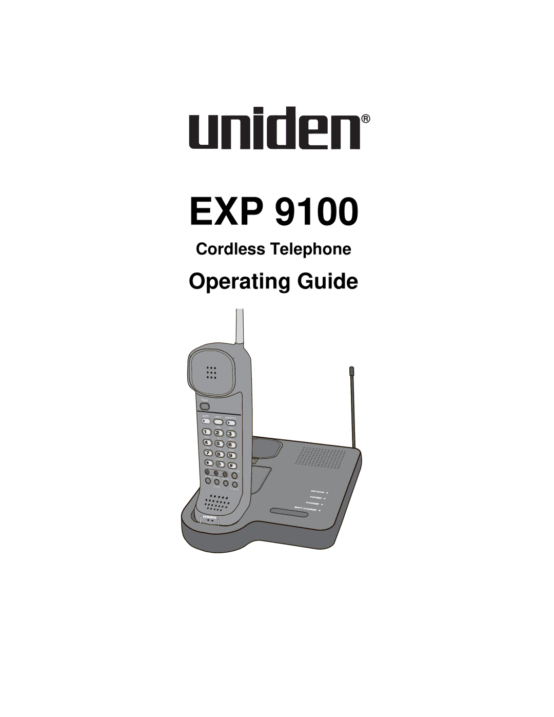 Uniden EXP 9100 specifications Exp 