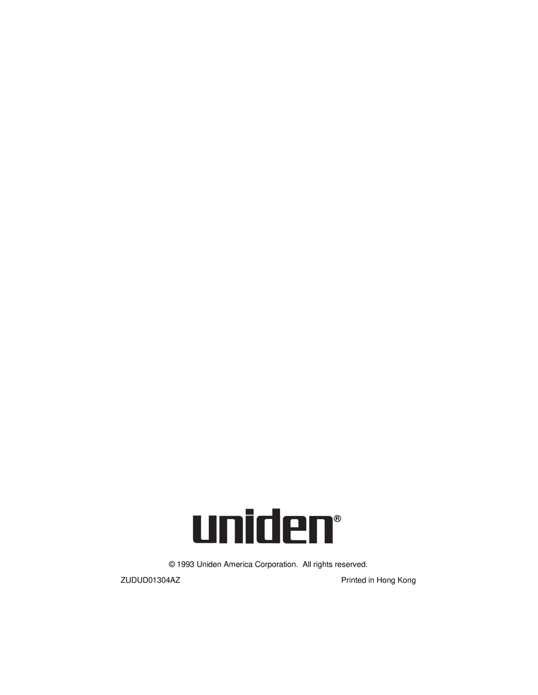 Uniden EXP 9100 specifications ZUDUD01304AZ 