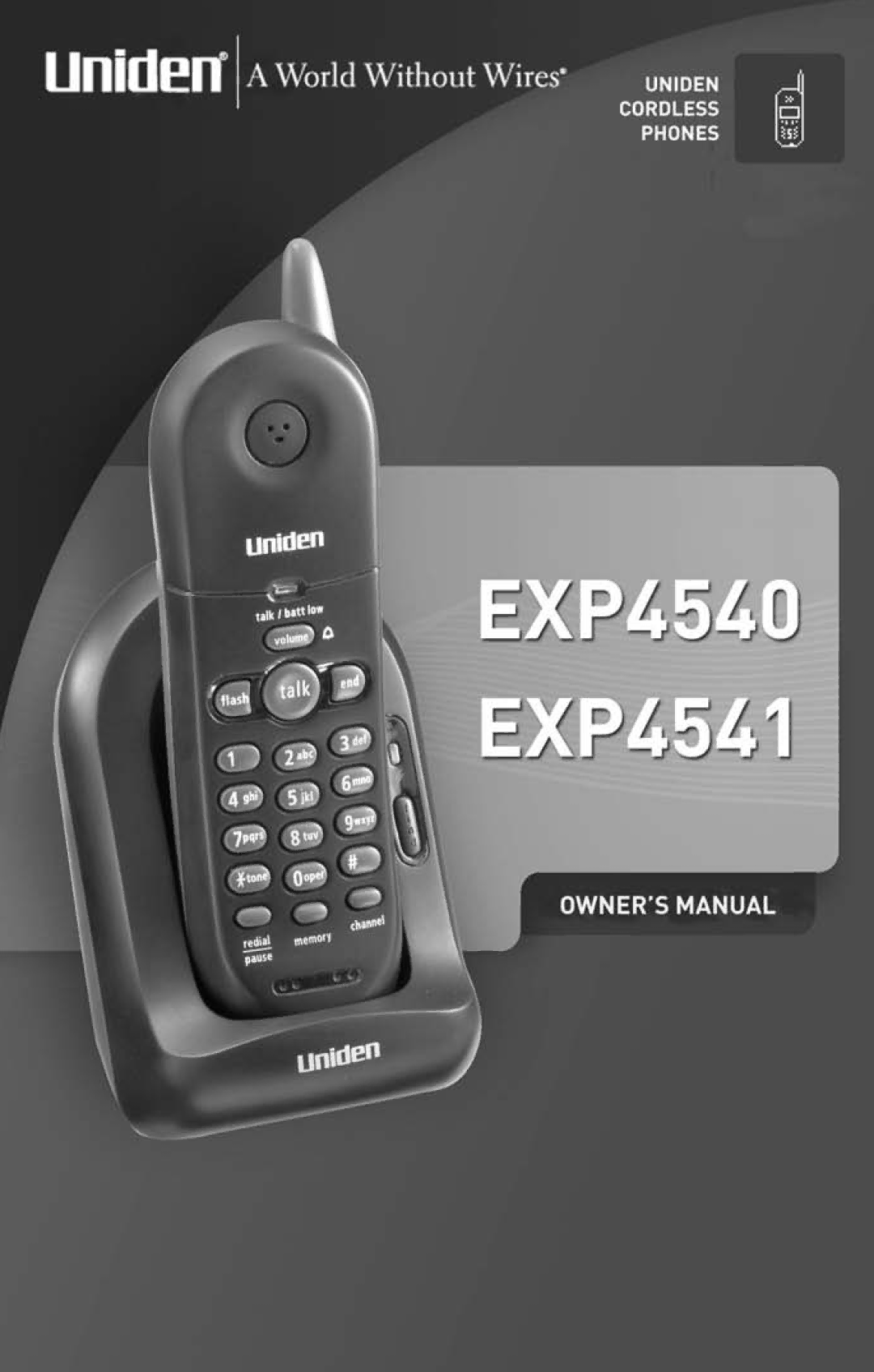 Uniden EXP4540 manual 