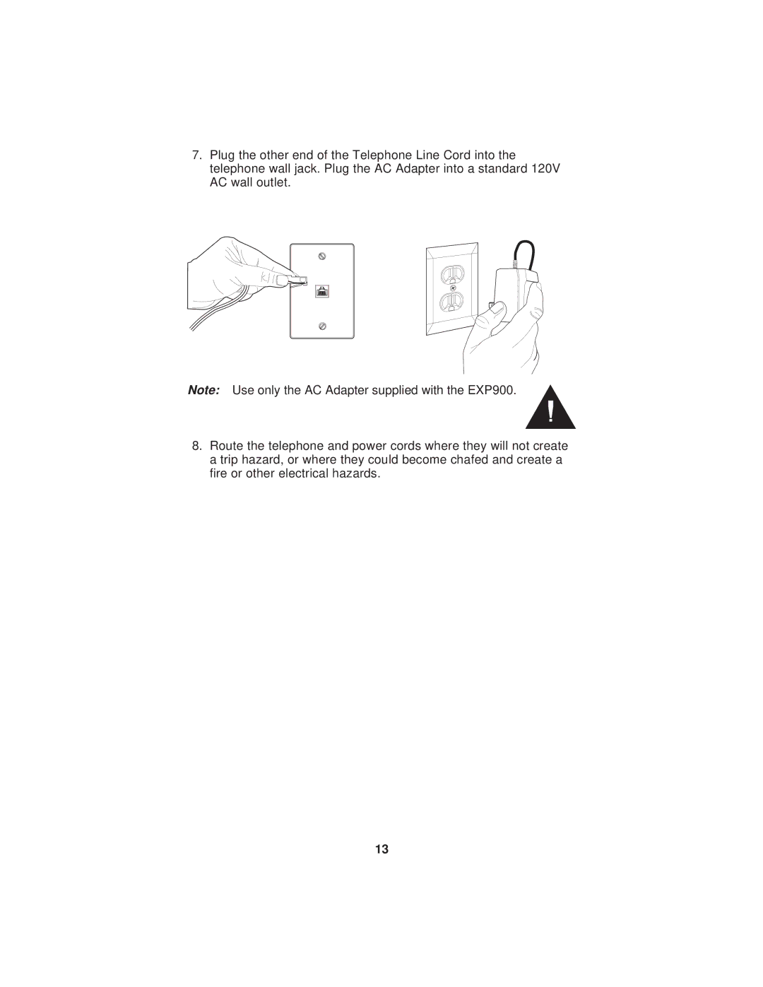 Uniden EXP900 important safety instructions 