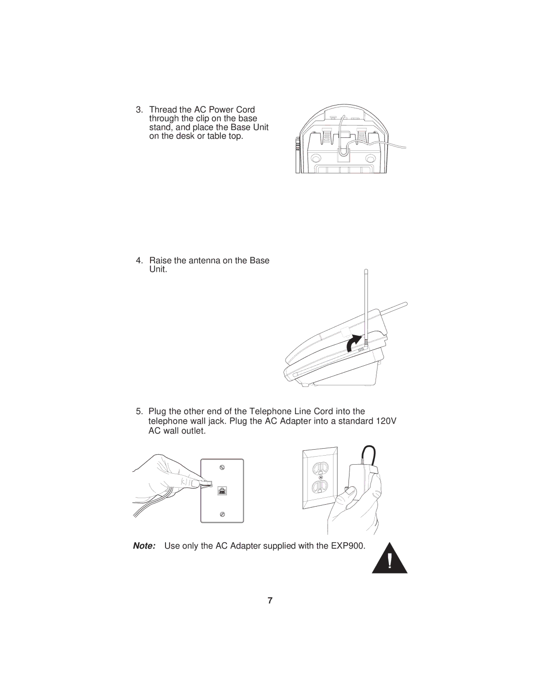 Uniden EXP900 important safety instructions 