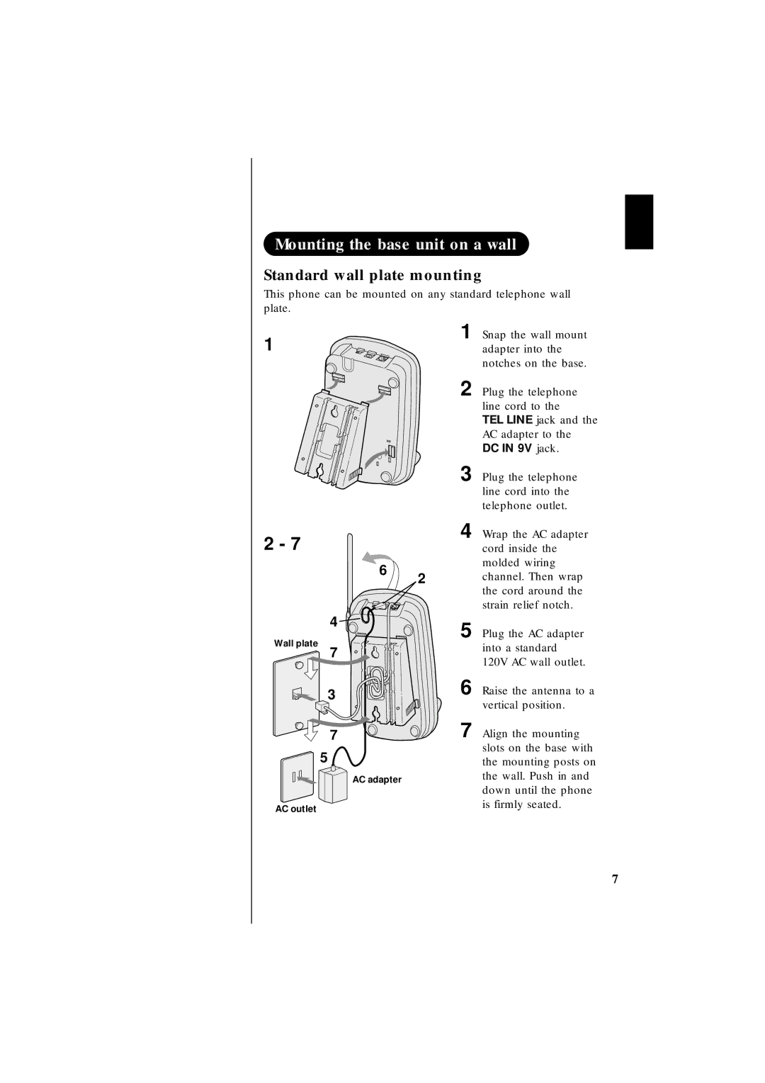 Uniden EXS 2010 manual DC in 9V jack 