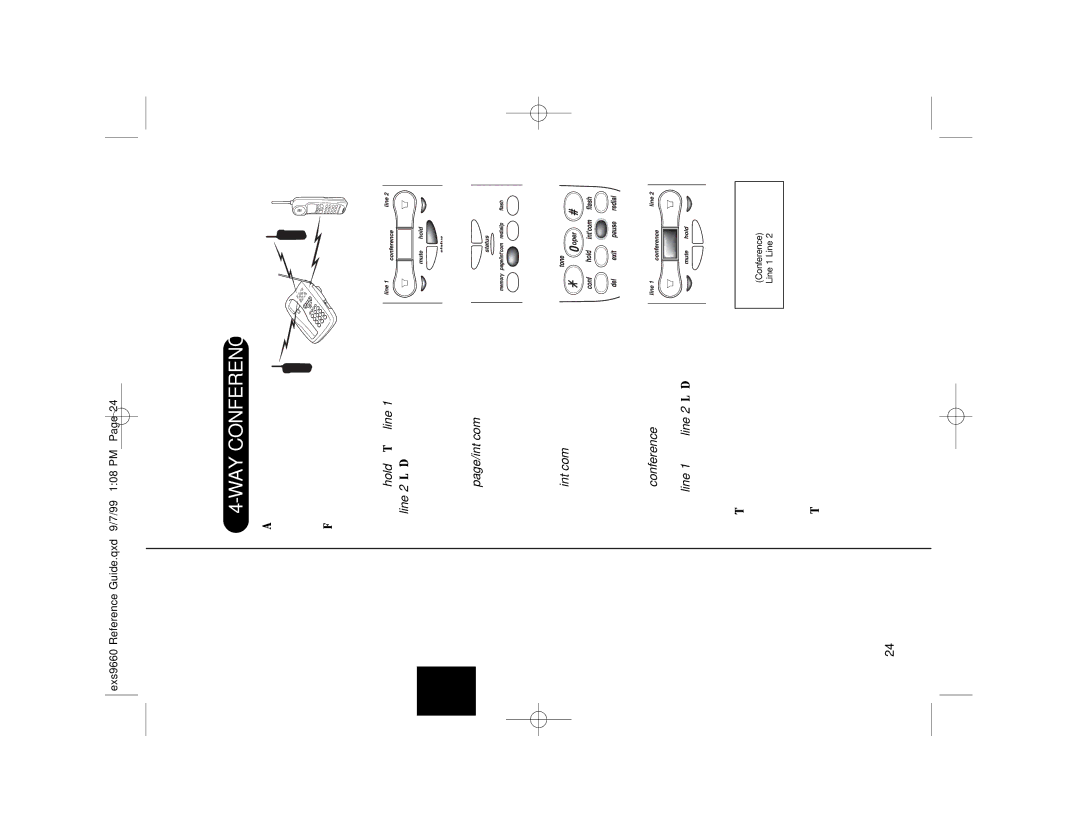 Uniden EXS 9660 manual Press int’com on the handset to answer 