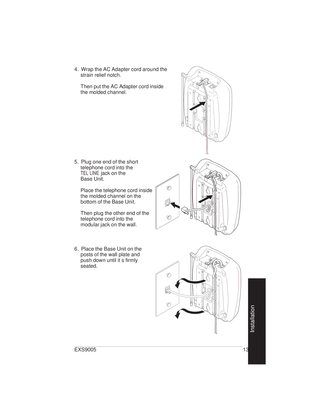 Uniden EXS9005 manual Seated 